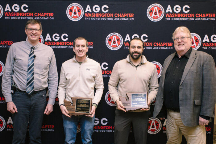 Photo of project team that was awarded the Statewide Design-Build projects award.